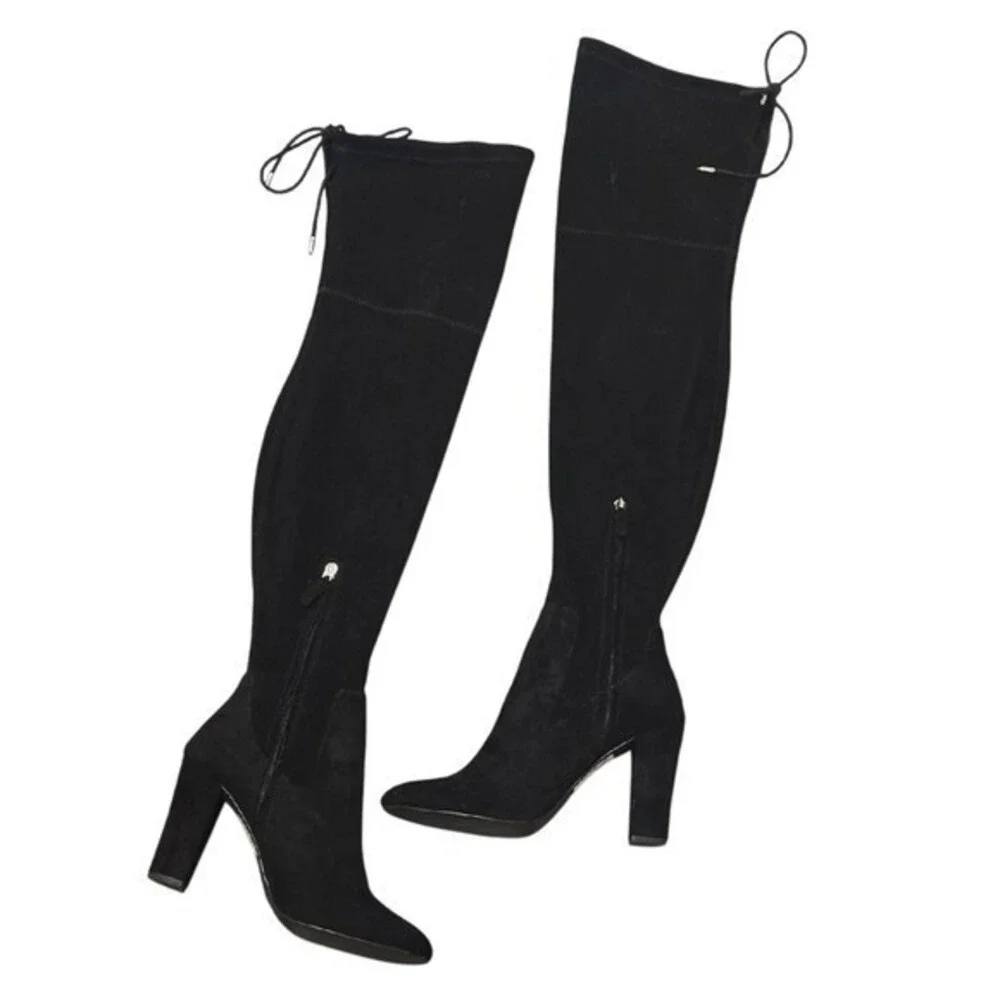 Dolce Vita Women's Katy Microsuede Over-the-Knee Boots‎ Black Mob Wife Size 10